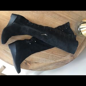 Calvin Klein over the knee suede boots.